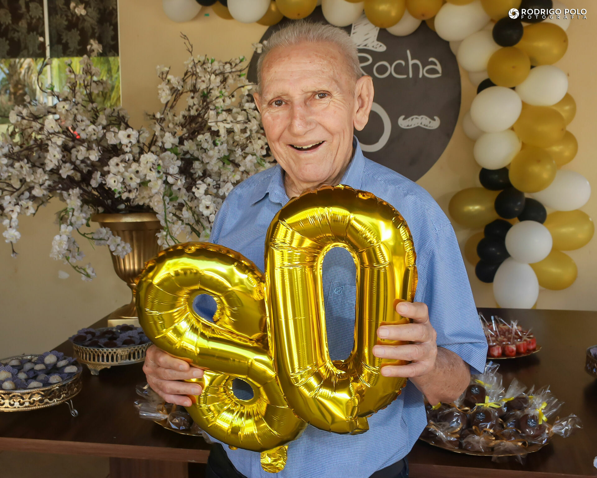Foto Aniversário Alcírio Rocha - 80 Anos Foto Aniversário Alcírio Rocha - 80 Anos - Imagem 0