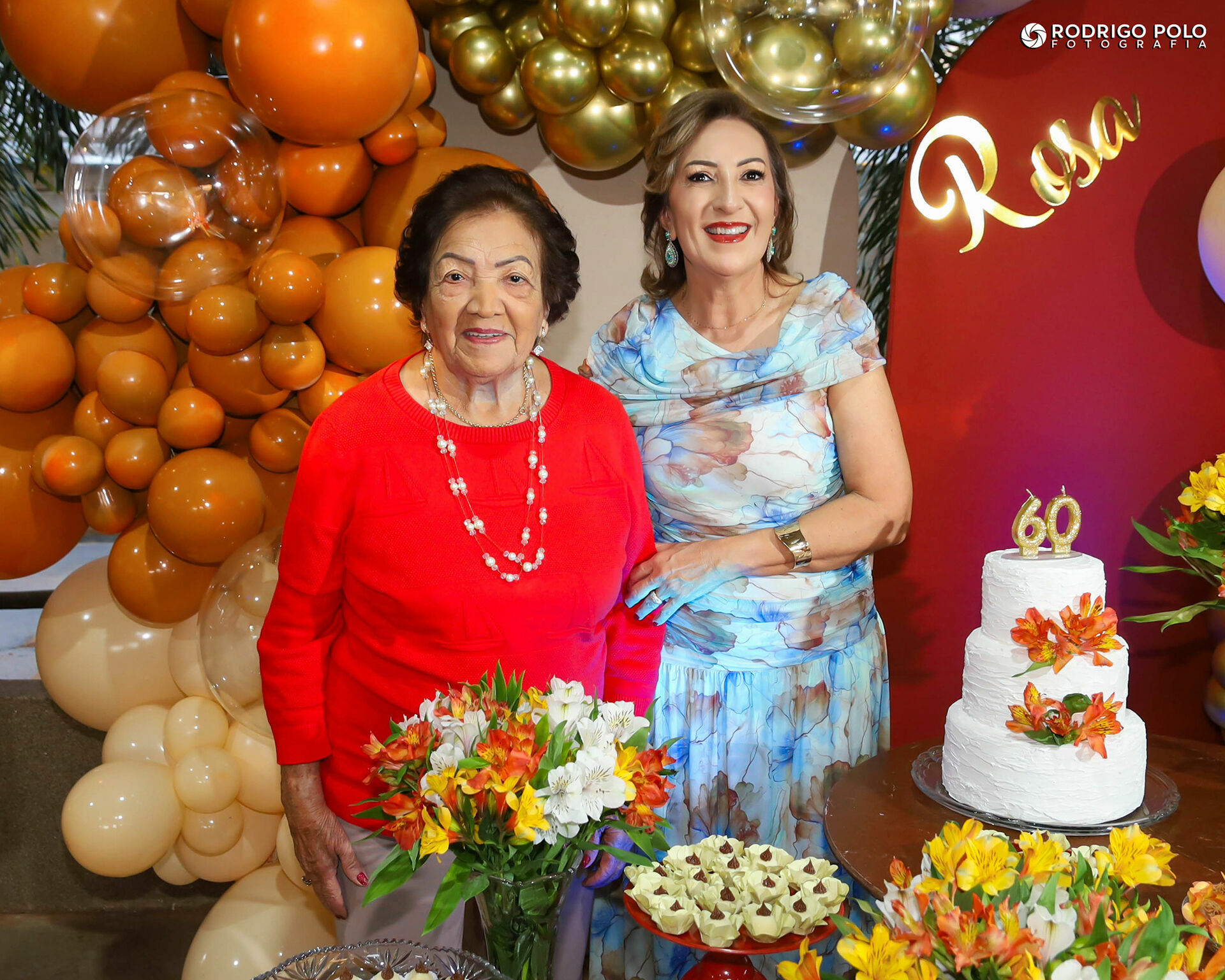 Foto Aniversário Rosa - 60 Anos Foto Aniversário Rosa - 60 Anos - Imagem 2